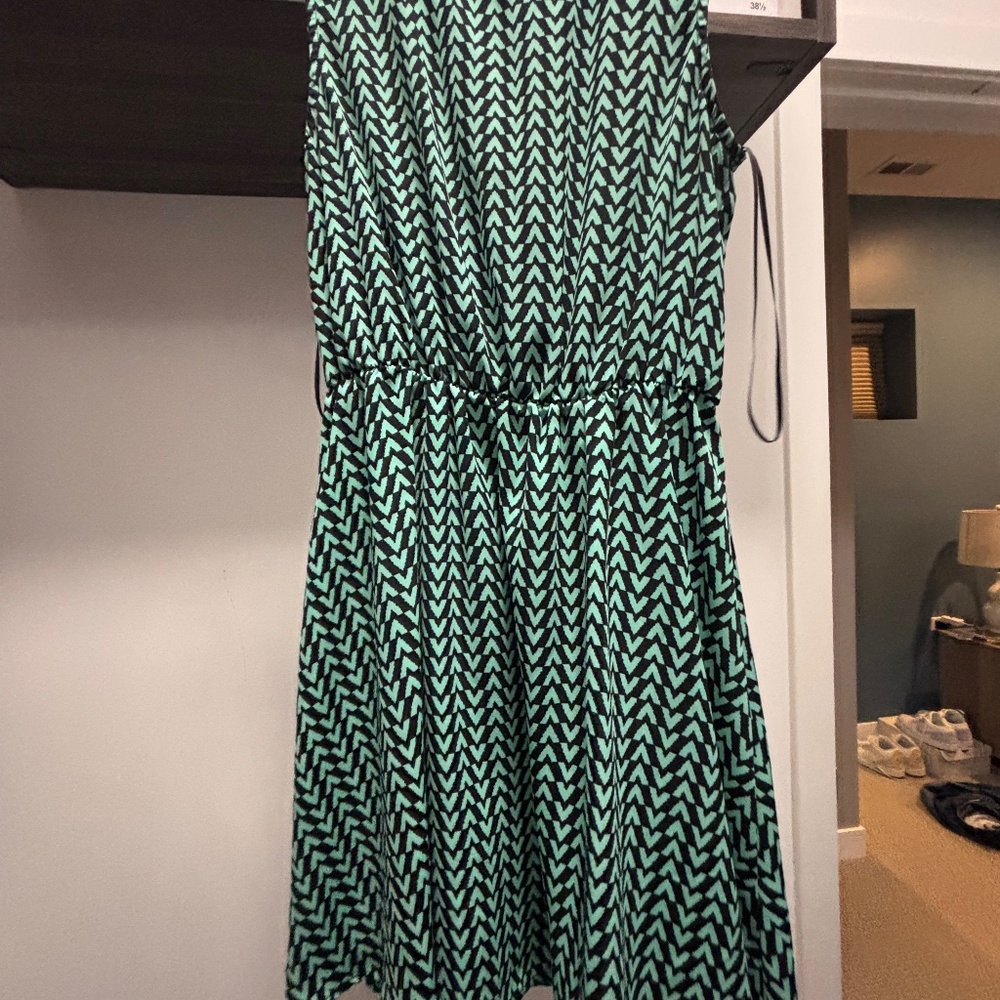 Houndstooth print summer dress